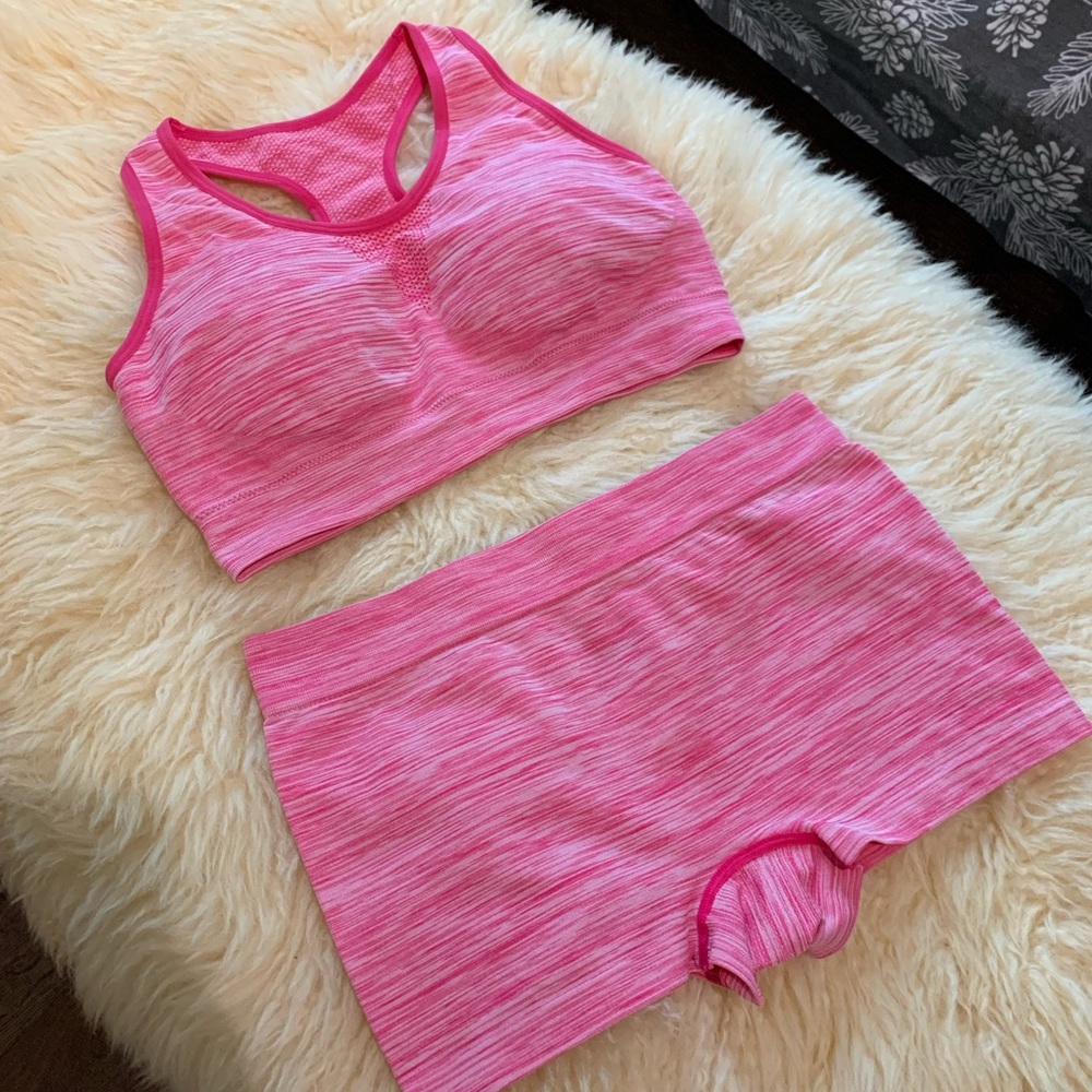 Jockey Pink Activewear Top and Shorts